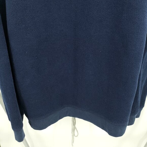 VTG Y2K Oversized Tommy Jeans Hilfiger Fleece Pullover Sweatshirt XL Blue/Gray - Picture 12 of 16